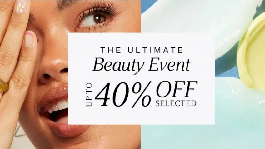 40% off on selected beauty product