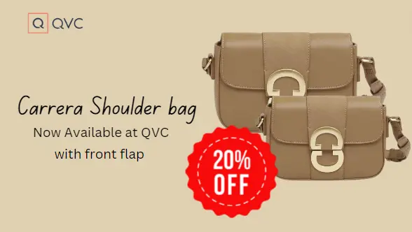 QVC Carrera Shoulder bag with front flap Get 20% Discount