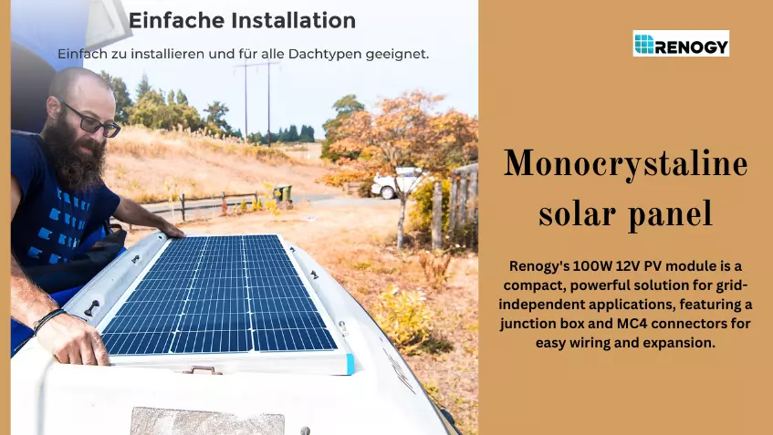 Monocrystaline solar panel