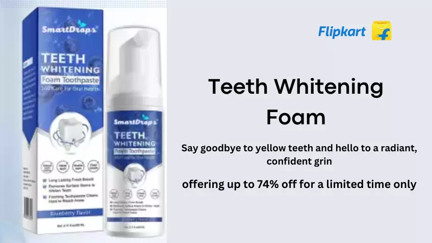 Teeth whitening foam